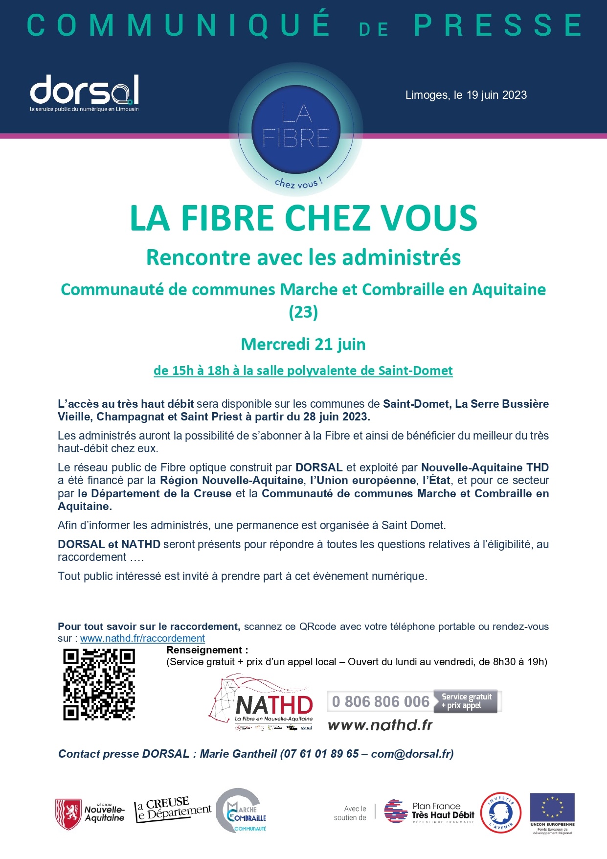 Rencontre avec les administrés de Saint Domet, La Serre Bussière